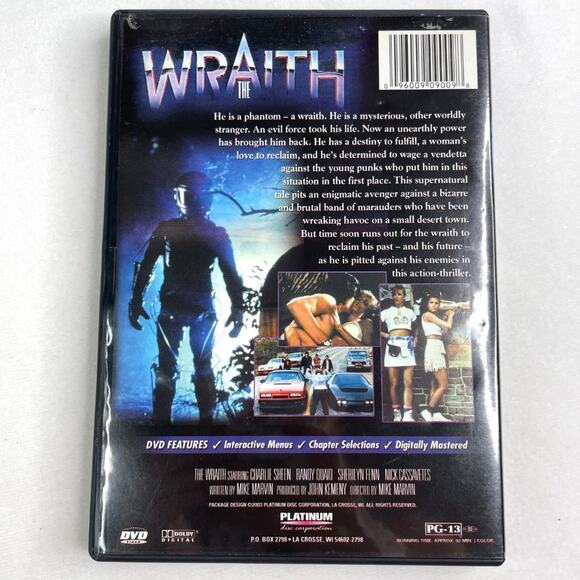 The Wraith 80s Horror DVD - Picture 2 of 3